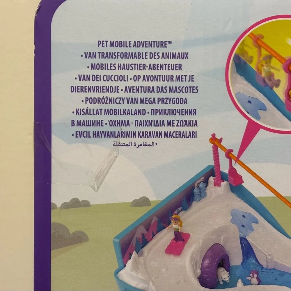 Pet Mobile Adventure Polly Pocket 21 Piece - Blue NEW! - Picture 5 of 10